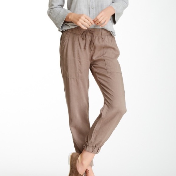 Anthropologie Pants - Cloth & Stone | Pocket Jogger Brown Tencel Pants